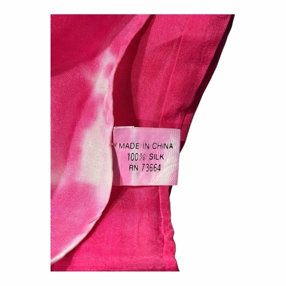 Teri Jon Pink and Purple Tie Dye Scarf with Gold toned jewelry embellishment - Picture 5 of 5